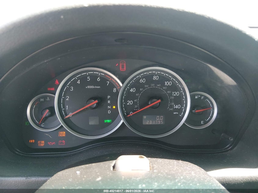 2006 Subaru Outback 2.5I VIN: 4S4BP61C167340043 Lot: 45214517