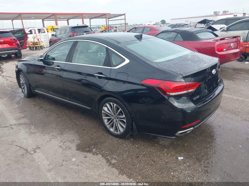 Vin: kmhgn4je5gu136446, lot: 45712341, hyundai genesis 3.8 20163