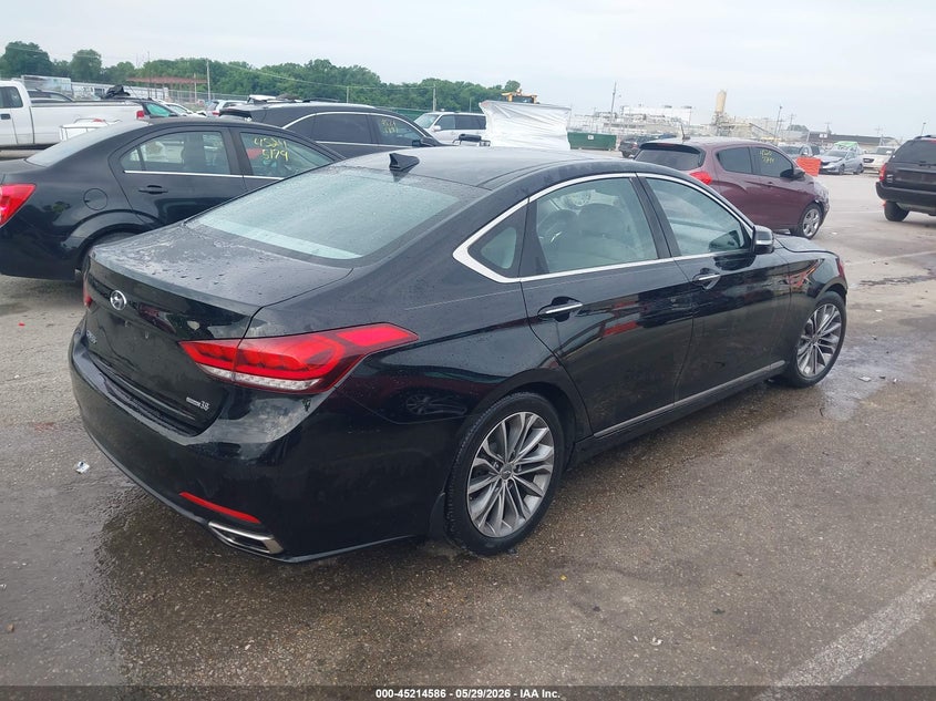 Vin: kmhgn4je5gu136446, lot: 45712341, hyundai genesis 3.8 20164