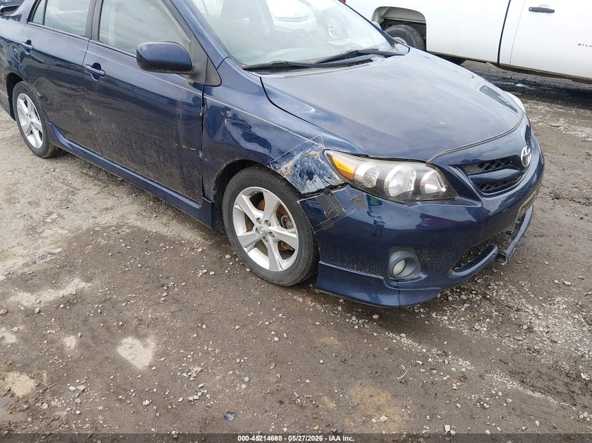 2011 Toyota Corolla 1.8 S Blue Lot 111045214688 Vin 2T1BU4EE9BC581872