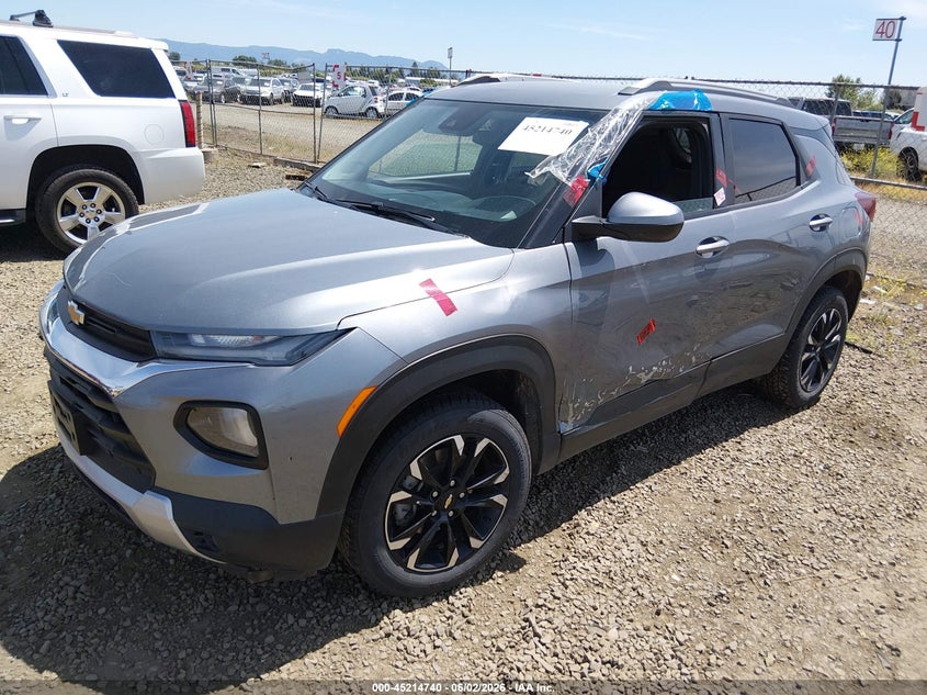 Vin: kl79mrsl0mb165075, lot: 45712495, chevrolet trailblazer awd lt 20212