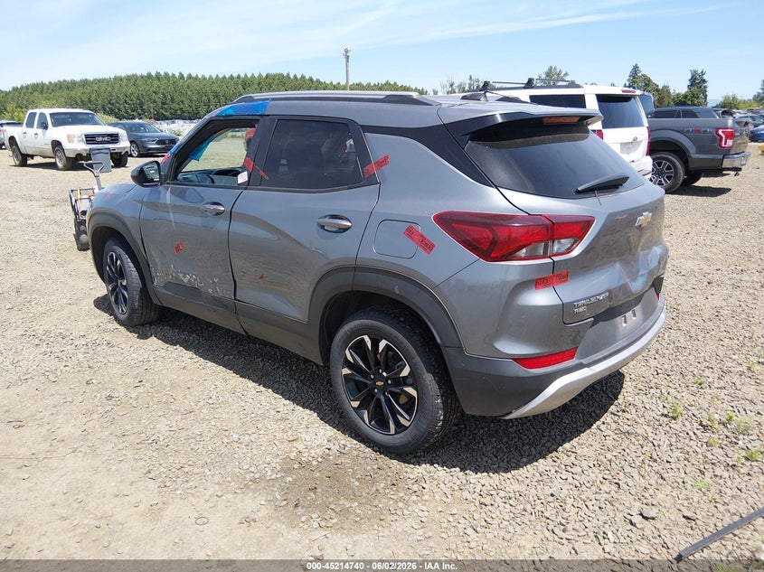 Vin: kl79mrsl0mb165075, lot: 45712495, chevrolet trailblazer awd lt 20213