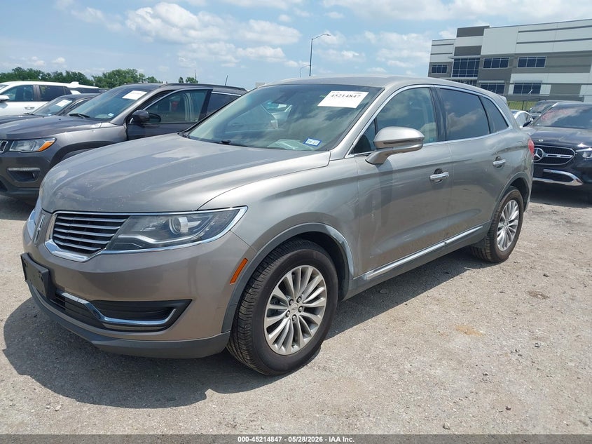 Vin: 2lmpj8kr9hbl21891, lot: 45712602, lincoln mkx select 20172