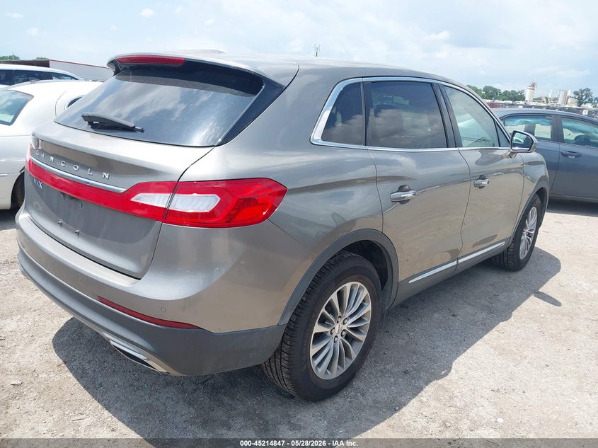 Vin: 2lmpj8kr9hbl21891, lot: 45712602, lincoln mkx select 20174
