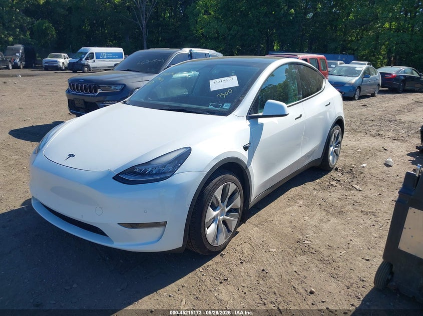 Vin: 5yjygdee6mf198262, lot: 45712928, tesla model y long range dual motor all-wheel drive 20212