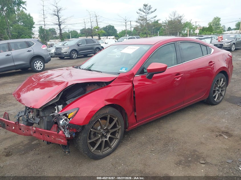 Vin: jm1gj1v5xg1433576, lot: 45713012, mazda mazda6 i touring 20162