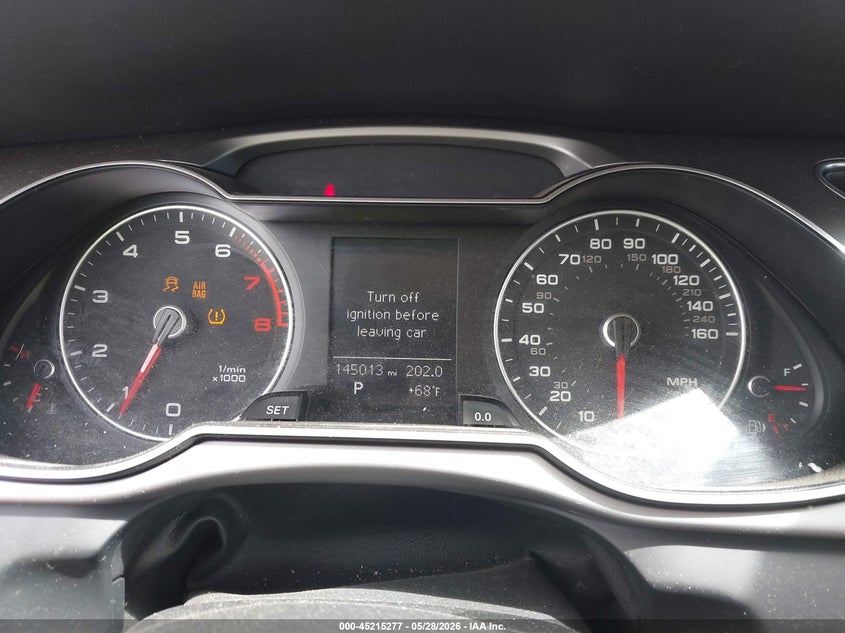 2013 Audi A4 2.0T Premium VIN: WAUBFAFL0DN025100 Lot: 45215277