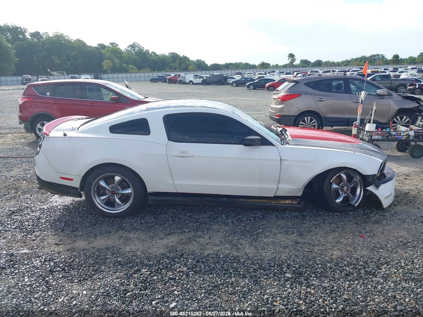 2012 Ford Mustang 3.7 V6 white Lot 111045215282 Vin 1ZVBP8AM8C5206076