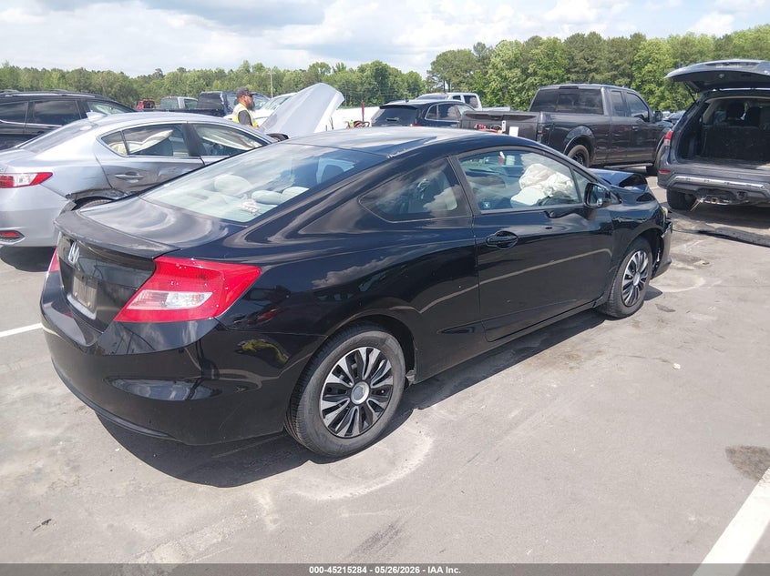 2012 Honda Civic 1.8 Lx black Lot 111045215284 Vin 2HGFG3B57CH553486