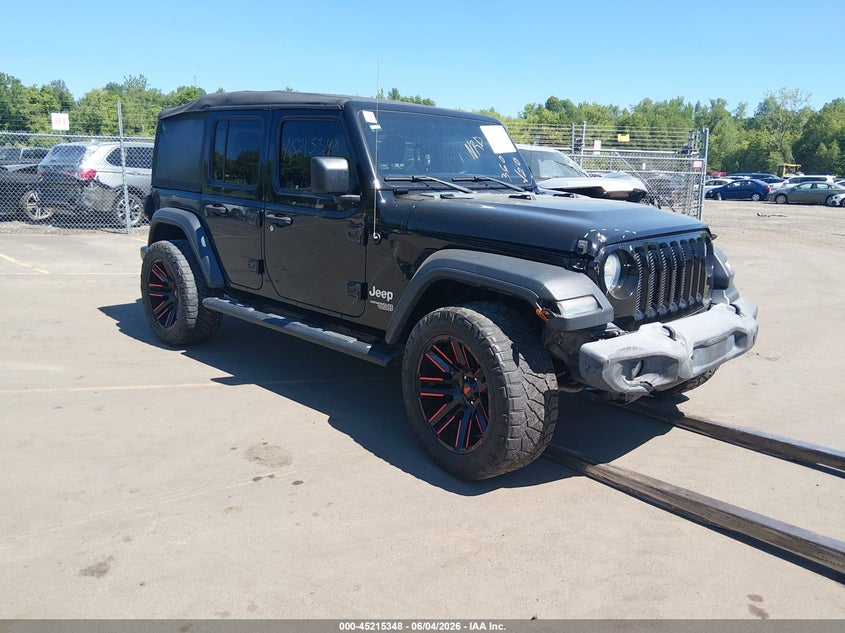 Vin: 1c4hjxdg6kw503967, lot: 45713103, jeep wrangler unlimited sport s 4x4 20191