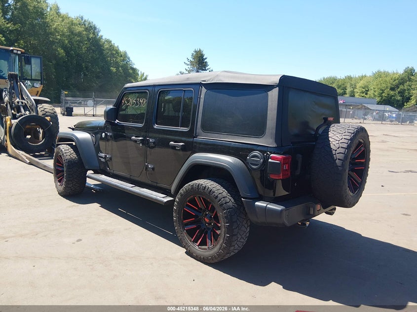 Vin: 1c4hjxdg6kw503967, lot: 45713103, jeep wrangler unlimited sport s 4x4 20193