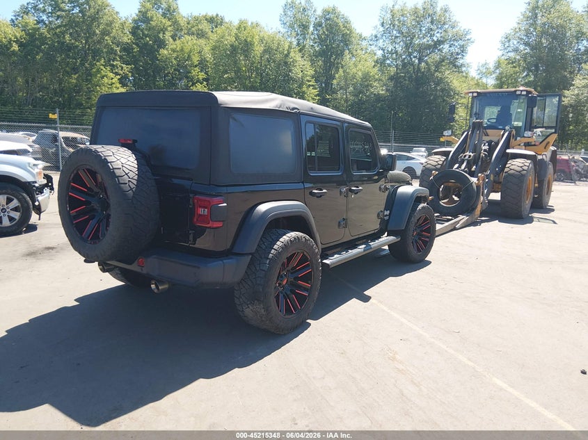 Vin: 1c4hjxdg6kw503967, lot: 45713103, jeep wrangler unlimited sport s 4x4 20194