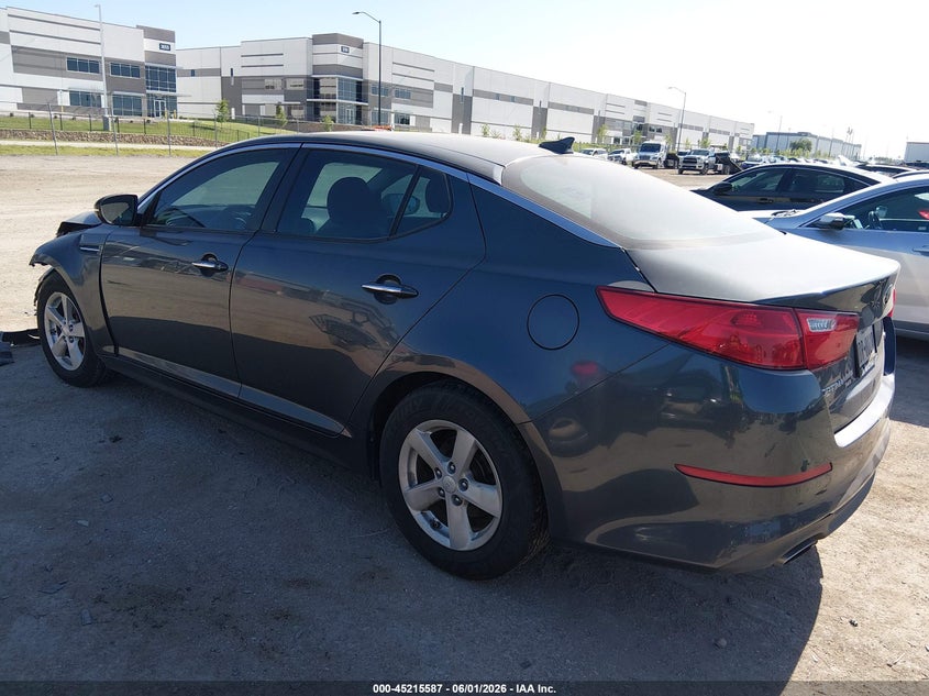 Vin: knagm4a79f5633093, lot: 45713342, kia optima lx 20152