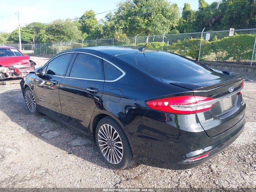 Vin: 3fa6p0ru1hr300482, lot: 45713347, ford fusion hybrid titanium 20173