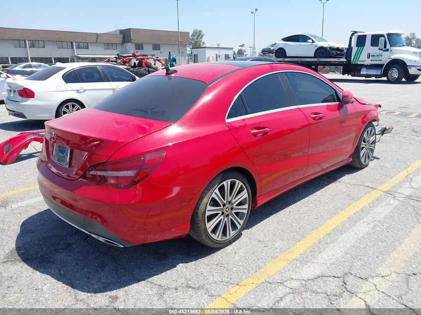 Vin: wddsj4eb7kn727607, lot: 45713448, mercedes-benz cla 250 20194