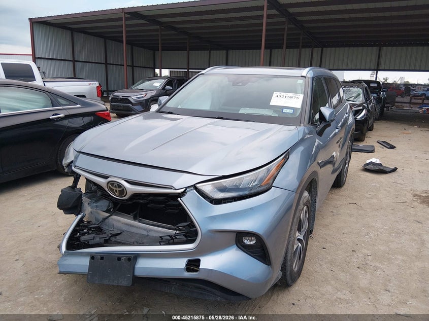 Vin: 5tdgzrbhxls017708, lot: 45713630, toyota highlander xle 20202