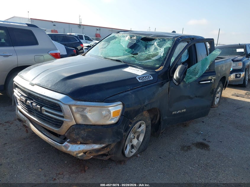 Vin: 1c6rrebt9kn757574, lot: 45713631, ram 1500 big horn/lone star  4x2 6'4 box 20192
