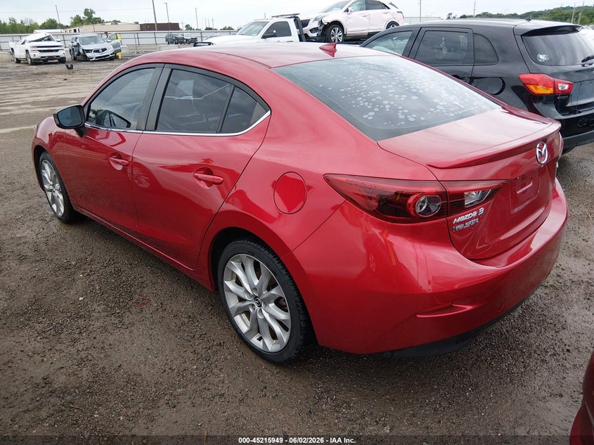 Vin: jm1bm1x36g1300553, lot: 45713704, mazda mazda3 s grand touring 20163