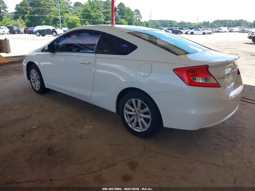 2012 Honda Civic 1.8 Ex white Lot 111045215964 Vin 2HGFG3B80CH530769