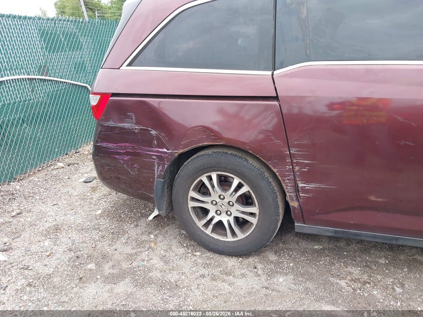 2012 Honda Odyssey Ex-L VIN: 5FNRL5H66CB087512 Lot: 45216022