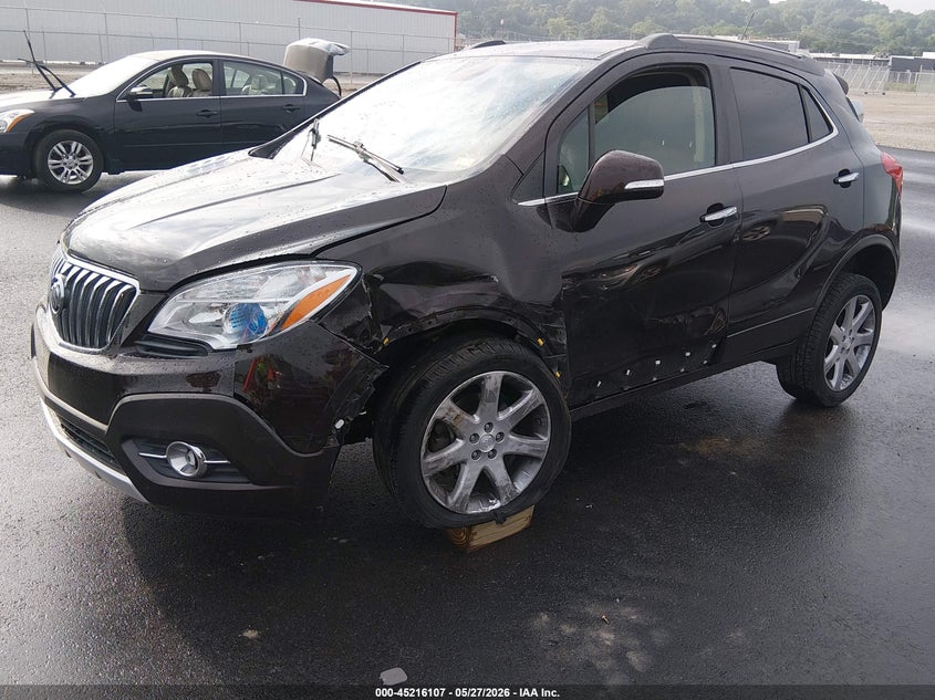 Vin: kl4cjgsb7fb128373, lot: 45713862, buick encore leather 20152