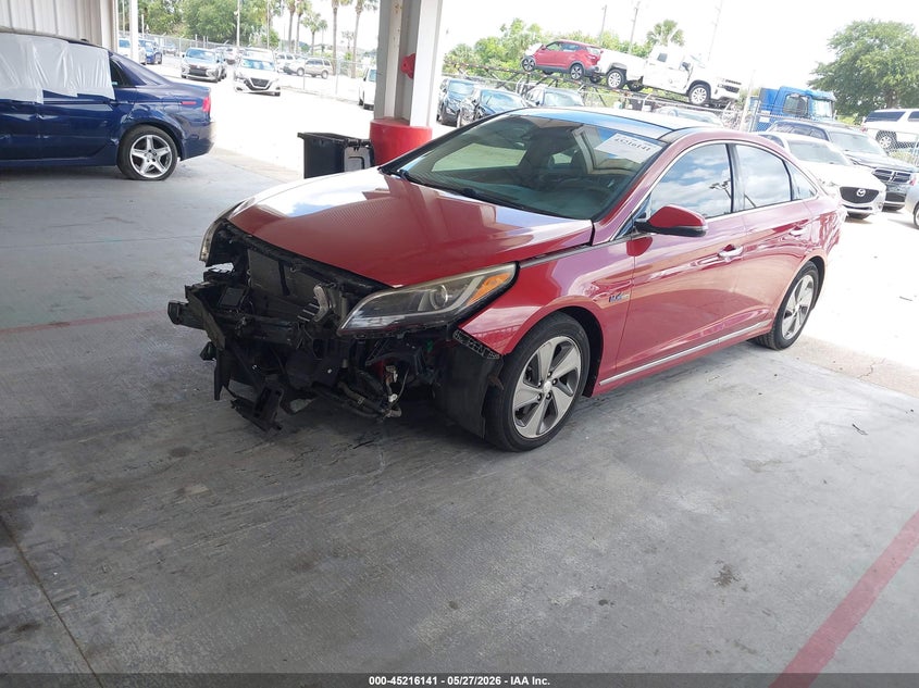 2016 Hyundai Sonata Hybrid Limited KMHE34L19GA017811 photo 1