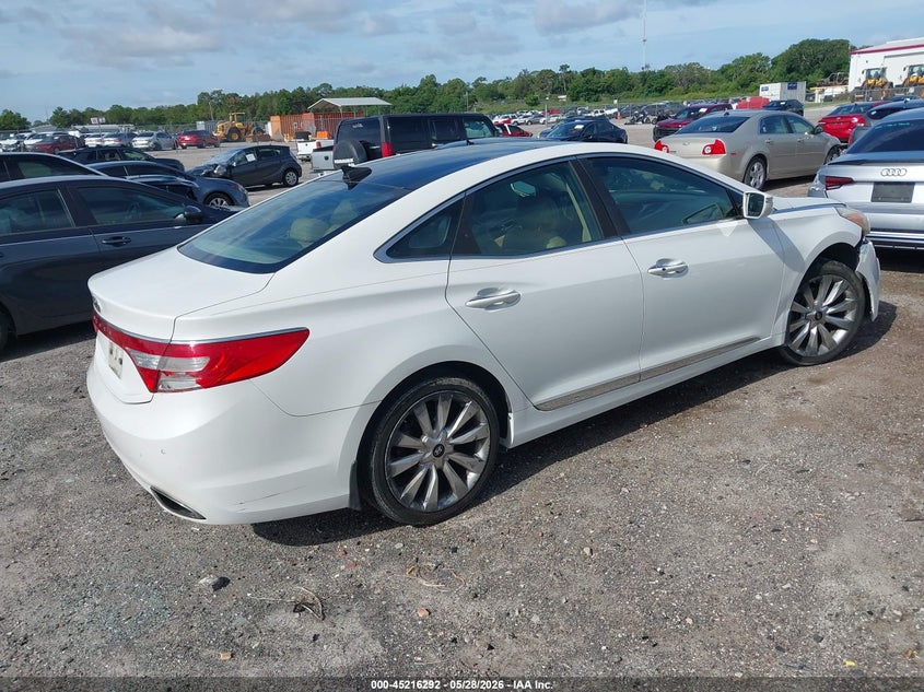 Vin: kmhfh4jg2da245657, lot: 45714047, hyundai azera 20134