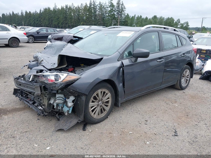 Vin: 4s3gtab65j3748188, lot: 45714064, subaru impreza 2.0i premium 20182