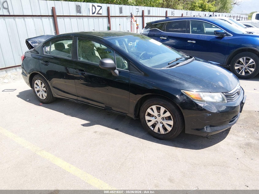 2012 Honda Civic 1.8 Lx black Lot 111045216337 Vin 19XFB2F51CE324475
