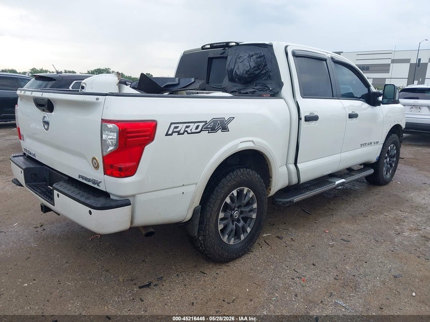 Vin: 1n6aa1e57jn513257, lot: 45714201, nissan titan pro-4x 20184