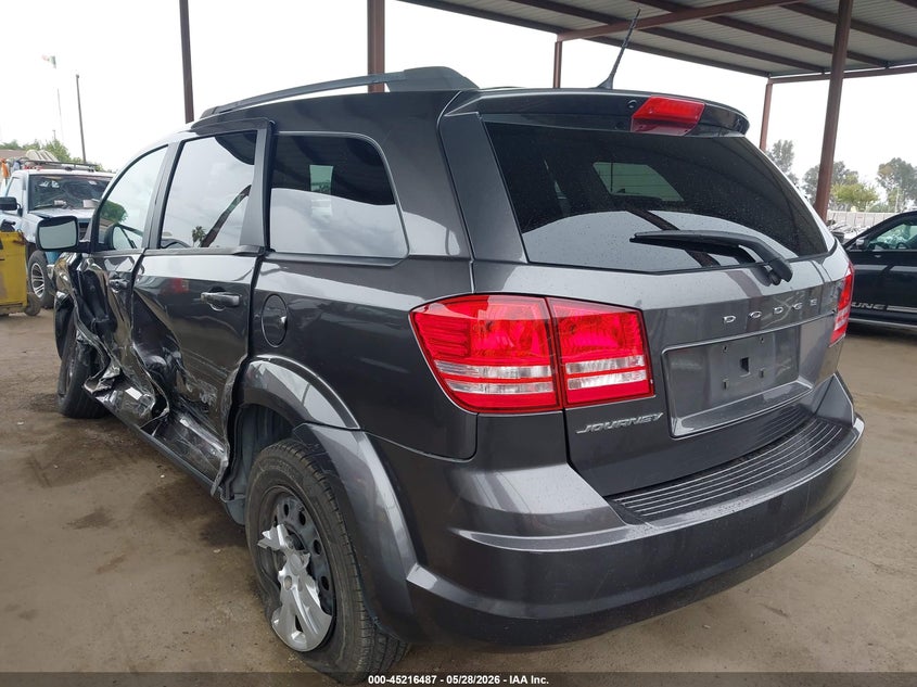 2017 DODGE JOURNEY SPORT UTILITY VEHICLE 2.4L I-4 DOHC, VVT, 173HP
