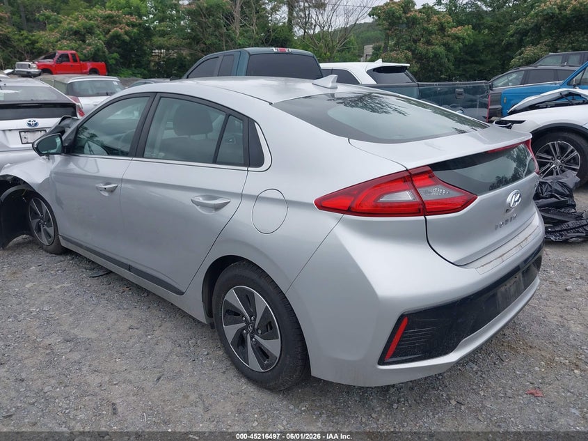 Vin: kmhc75lc9ju073949, lot: 45714252, hyundai ioniq hybrid sel 20183