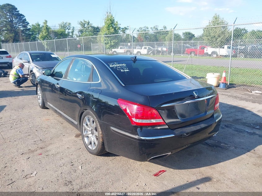Vin: kmhgh4jh9du058394, lot: 45714282, hyundai equus signature 20133