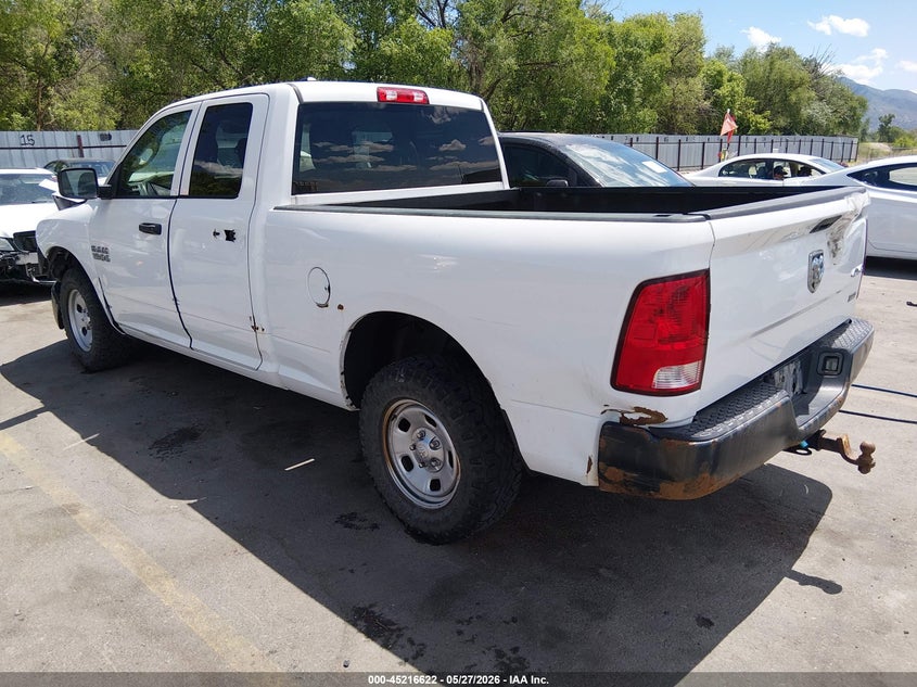 Vin: 1c6rr7fg9js218896, lot: 45714377, ram 1500 tradesman  4x4 6'4 box 20183