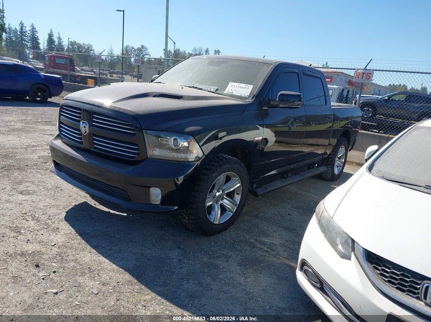 Vin: 1c6rr7mtxds543884, lot: 45714408, ram 1500 sport 20132