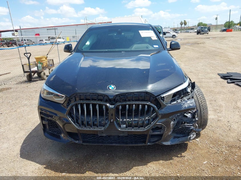 2022 BMW X6 xDrive40I VIN: 5UXCY6C02N9M28402 Lot: 45216683