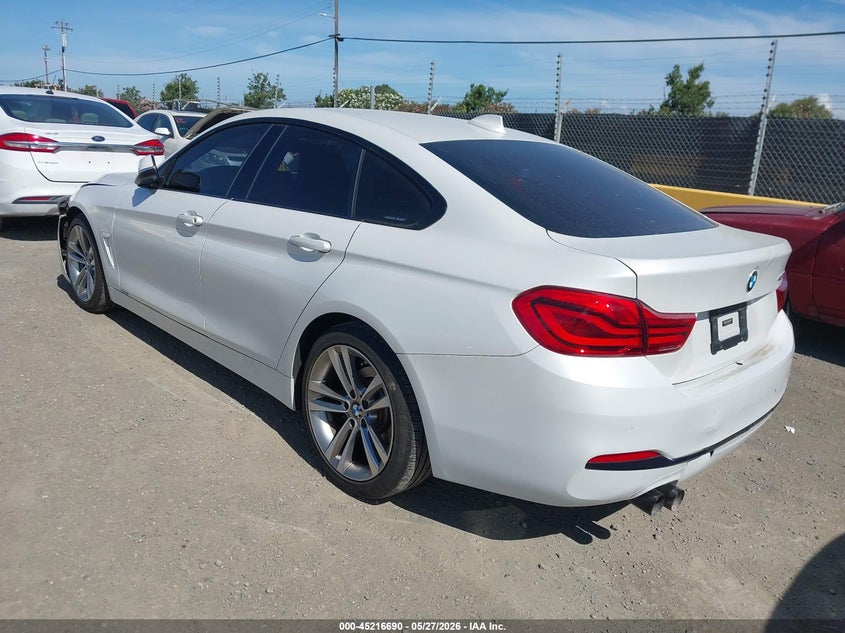 Vin: wba4j1c51jbg79309, lot: 45714445, bmw 430i gran coupe 20183
