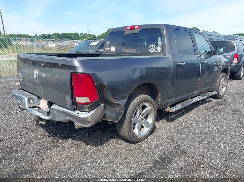 Vin: 3c6rr6ltxjg195258, lot: 45714462, ram 1500 big horn  4x2 5'7 box 20184