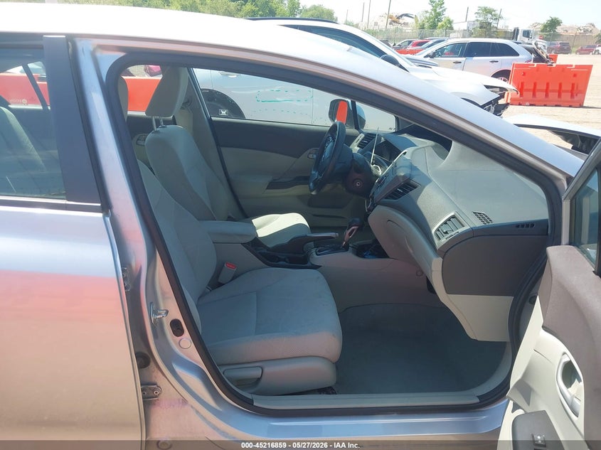 2012 Honda Civic 1.8 Lx silver Lot 111045216859 Vin 19XFB2F59CE013070