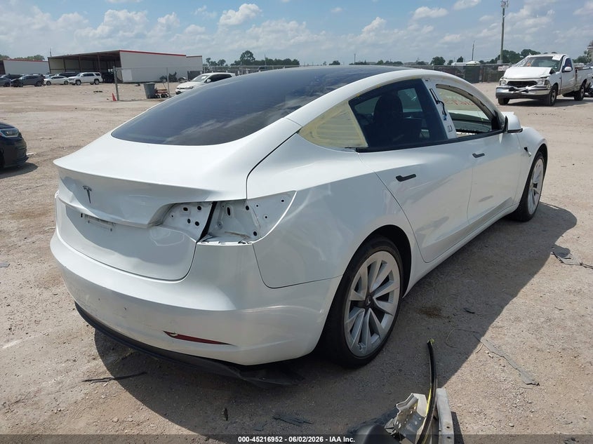 Vin: 5yj3e1ea1pf438396, lot: 45714707, tesla model 3 rear-wheel drive 20234
