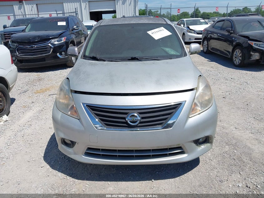 2012 Nissan Versa 1.6 1.6 Sl silver Lot 111045216962 Vin 3N1CN7AP2CL860530