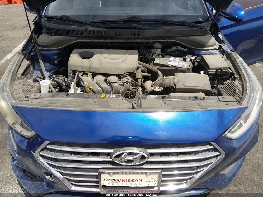 2019 HYUNDAI ACCENT SEDAN 1.6L I-4 DI, DOHC, VVT, 130HP