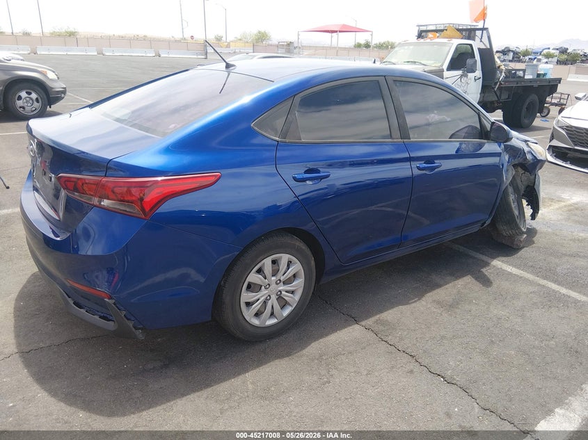 2019 HYUNDAI ACCENT SEDAN 1.6L I-4 DI, DOHC, VVT, 130HP