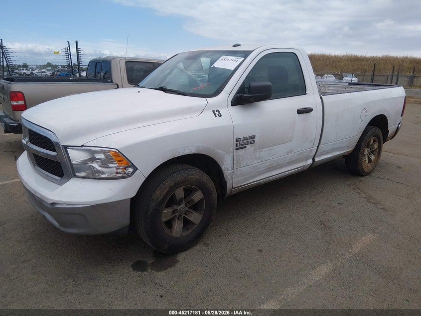Vin: 3c6jr6dg5lg246523, lot: 45714936, ram 1500 classic tradesman  4x2 8' box 20202