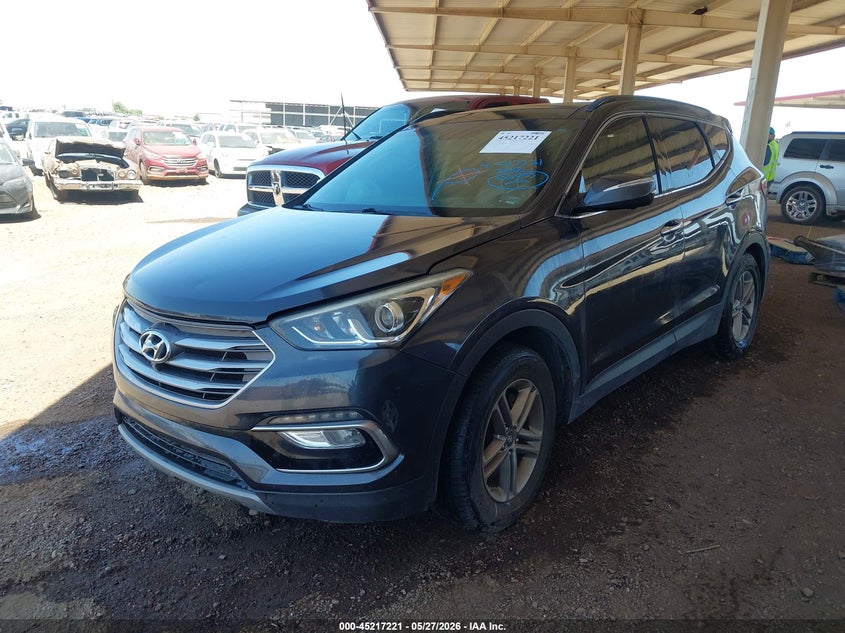 Vin: 5xyzu3lbxhg446639, lot: 45714981, hyundai santa fe sport 2.4l 20172