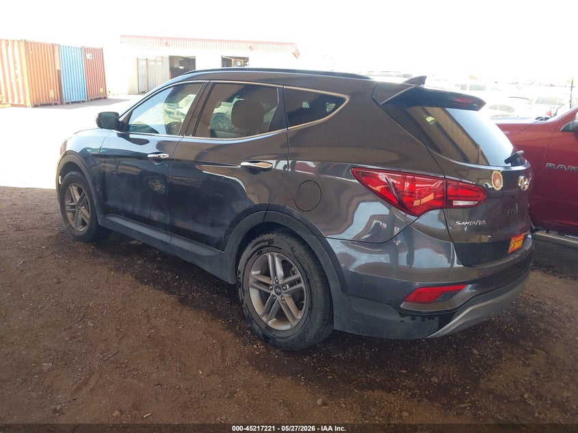 Vin: 5xyzu3lbxhg446639, lot: 45714981, hyundai santa fe sport 2.4l 20173