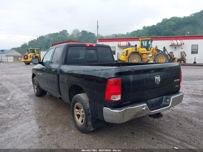 2012 Ram 1500 4.7 Ram St black Lot 111045217262 Vin 1C6RD7FP2CS277421