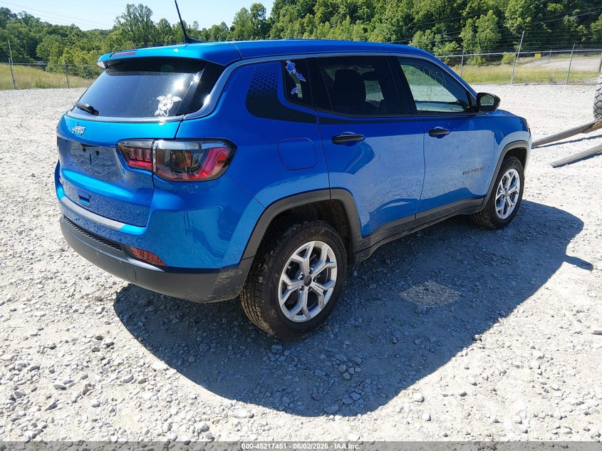 Vin: 3c4njdan8st520800, lot: 45715212, jeep compass sport 4x4 20254