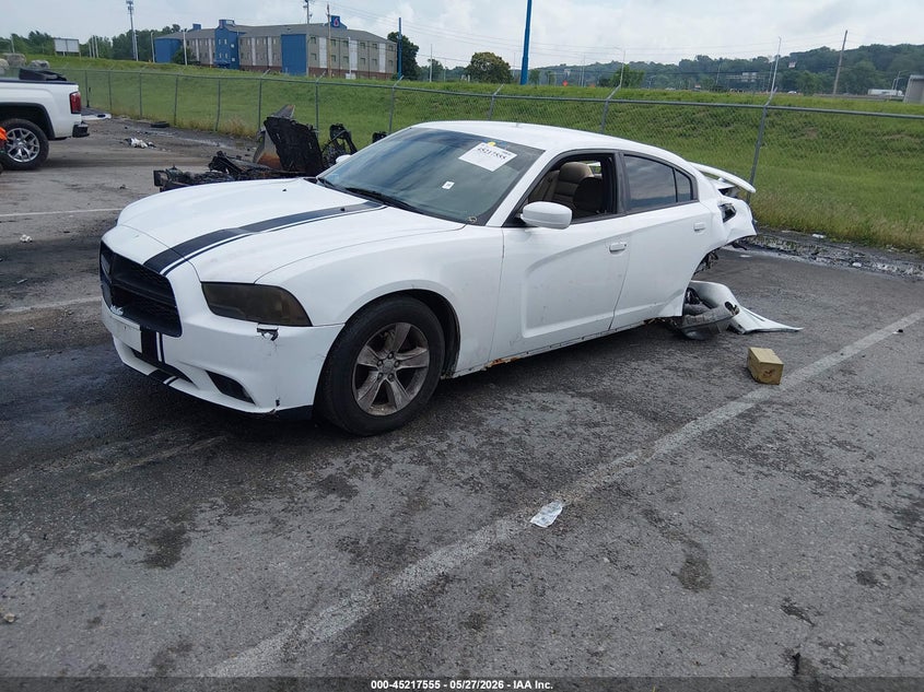 2012 Dodge Charger 3.6 Se white Lot 111045217555 Vin 2C3CDXBG7CH217859