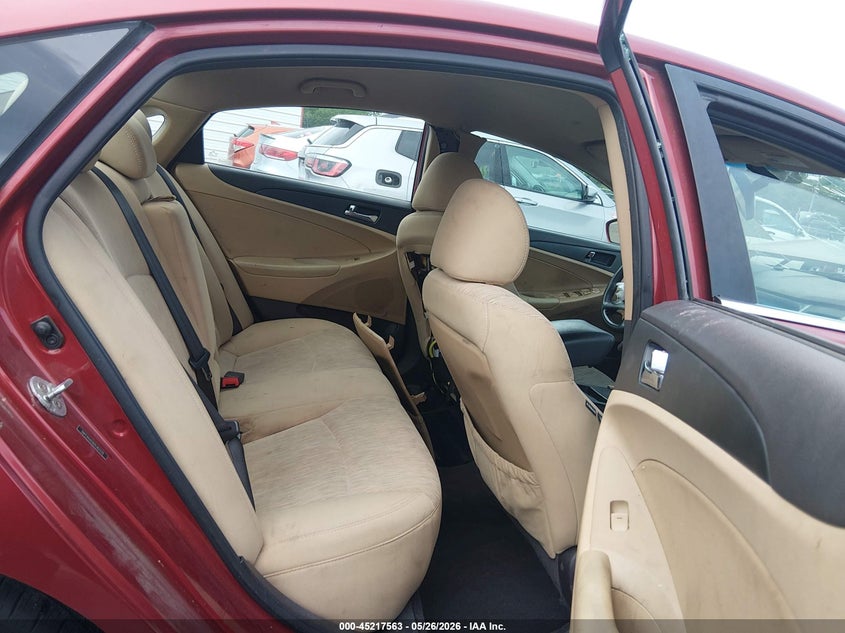 2012 Hyundai Sonata 2.4 Gls red Lot 111045217563 Vin 5NPEB4AC0CH382229